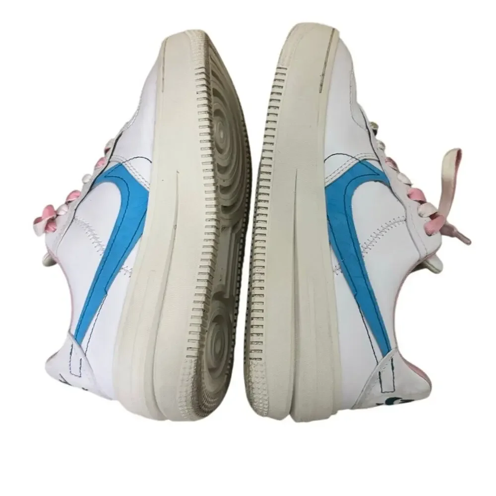 Nike Air Force 1‎ Shadow Pastel Multi-Color Sneakers Size 6.5 Pink Blue Yellow